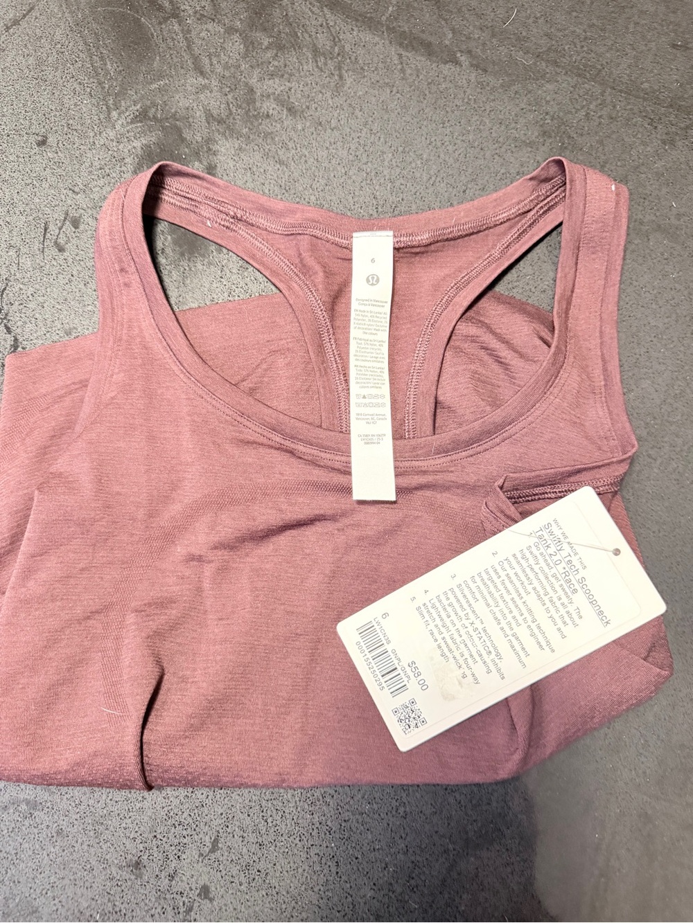 Lululemon Swiftly Tech Scoopneck Tank